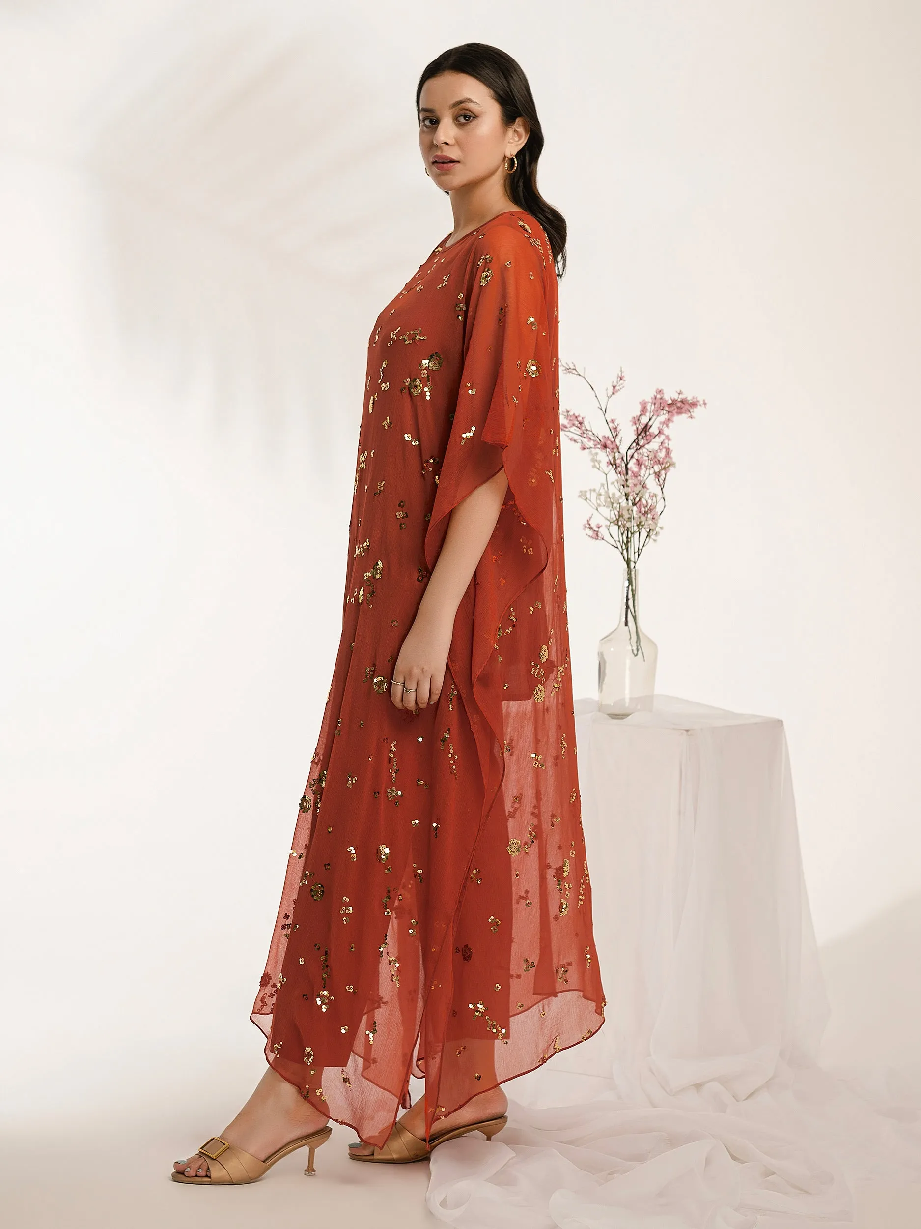 2 Piece Chiffon Suit-Embroidered (Pret)