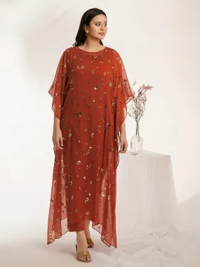 2 Piece Chiffon Suit-Embroidered (Pret)