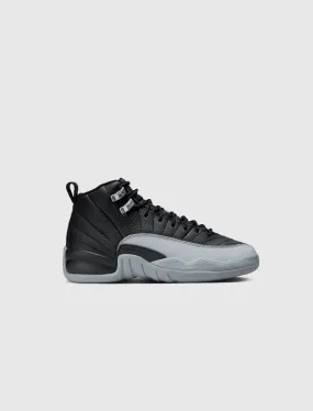 AIR JORDAN 12 RETRO BLACK/WOLF GREY GS