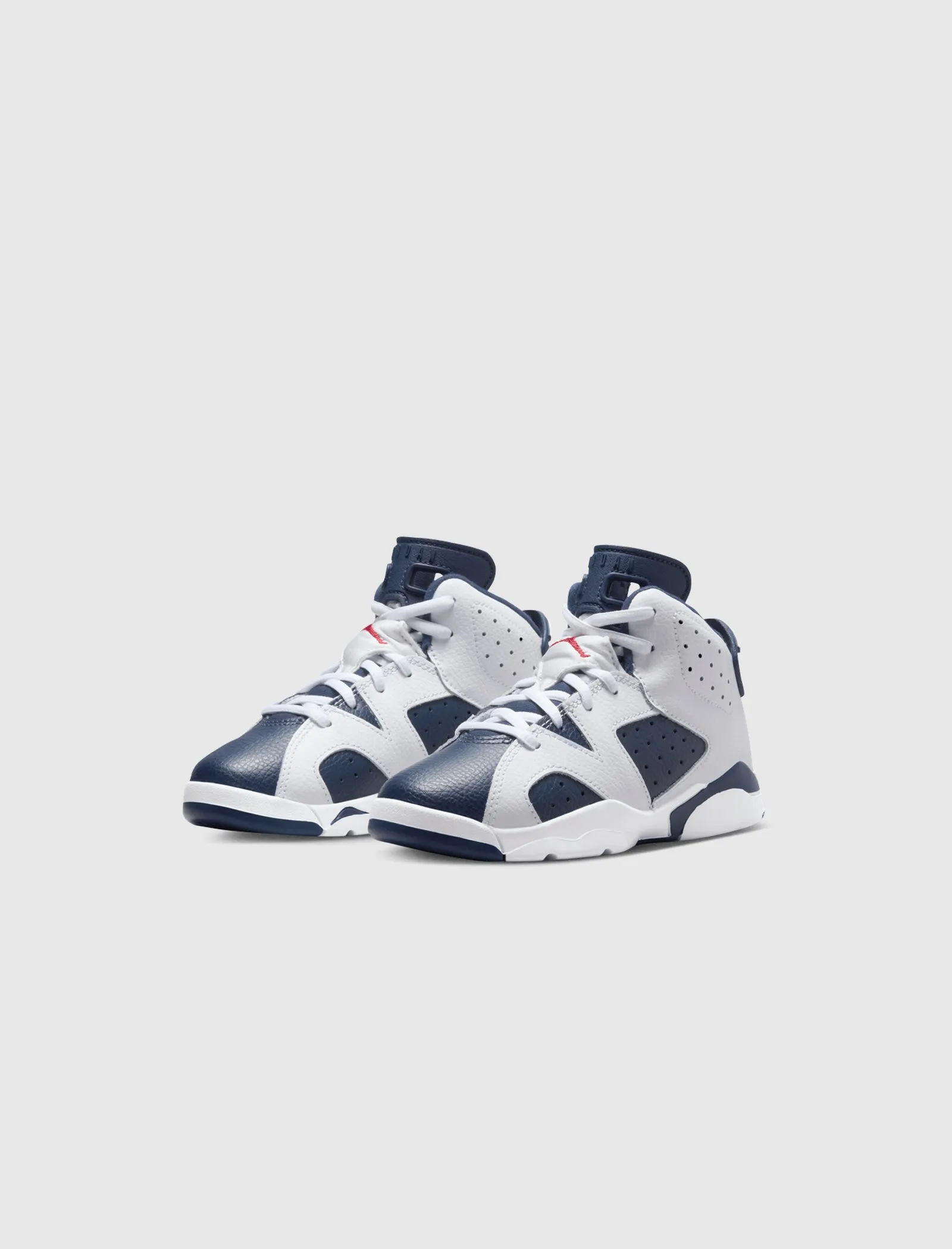 AIR JORDAN 6 RETRO "WHITE/VARSITY RED/MIDNIGHT NAVY" PS