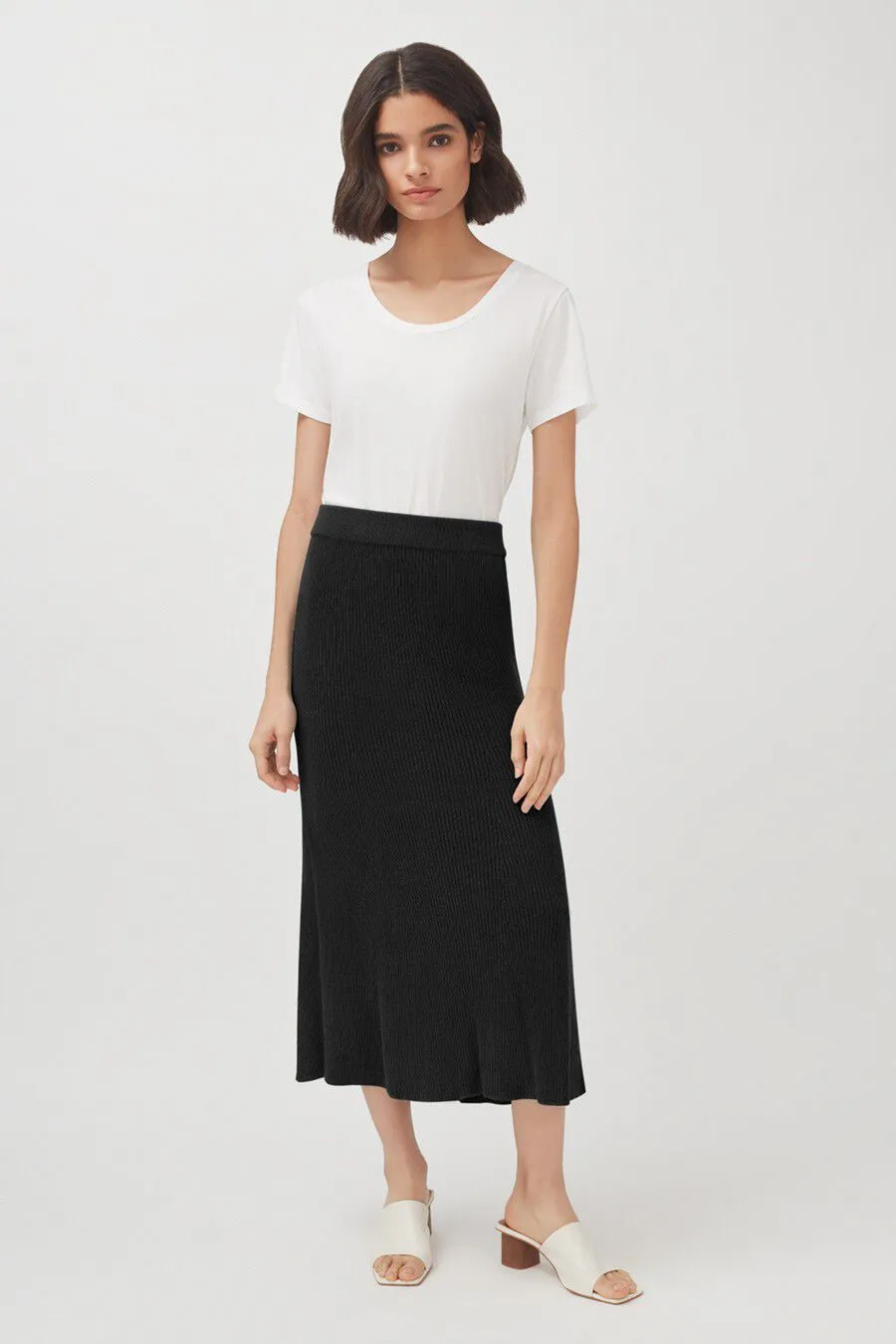 Alpaca Fit-And-Flare Skirt