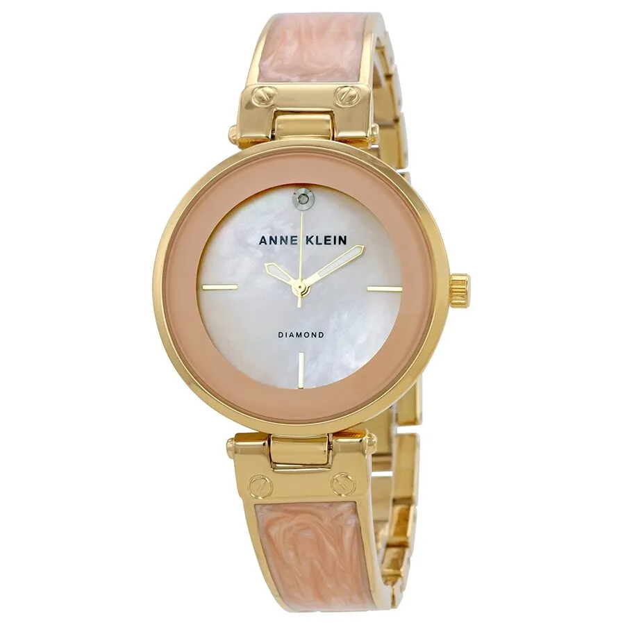 Anne Klein Blush Mother of Pearl Dial Ladies Watch AK/J2512LPGB