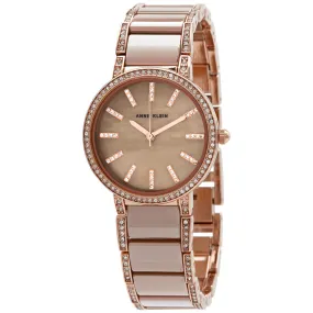 Anne Klein Quartz Crystal Ladies Watch 3306KHRG