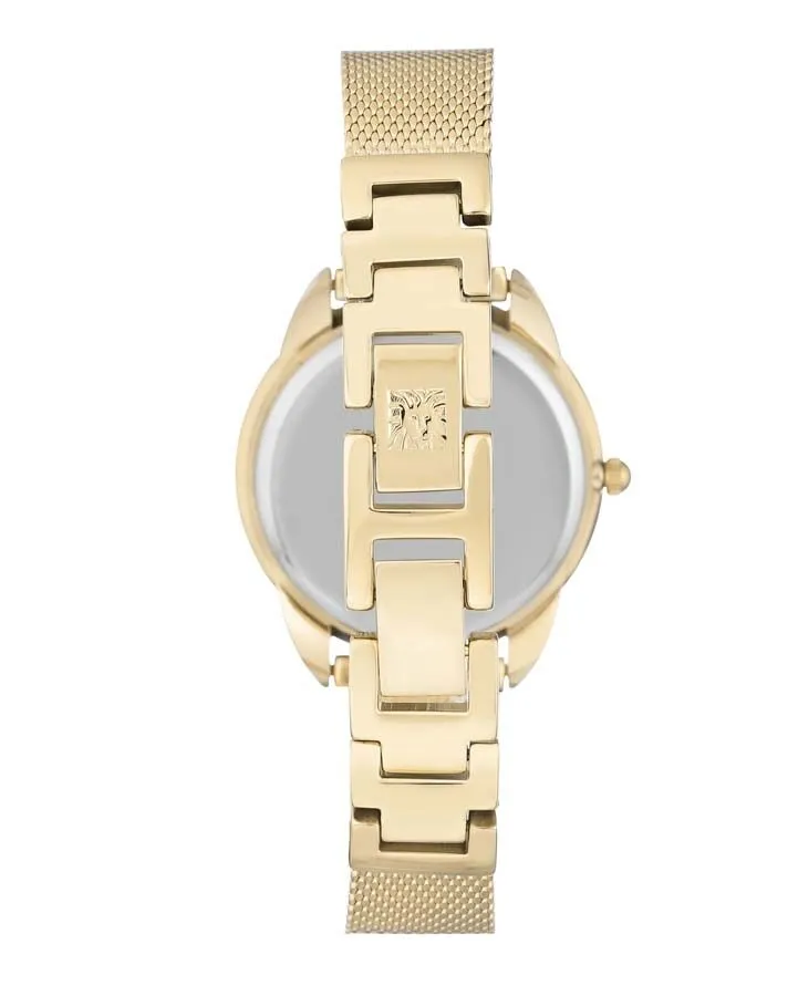 Anne Klein Tan Mother of Pearl Dial Ladies Watch AK/3258TNGB