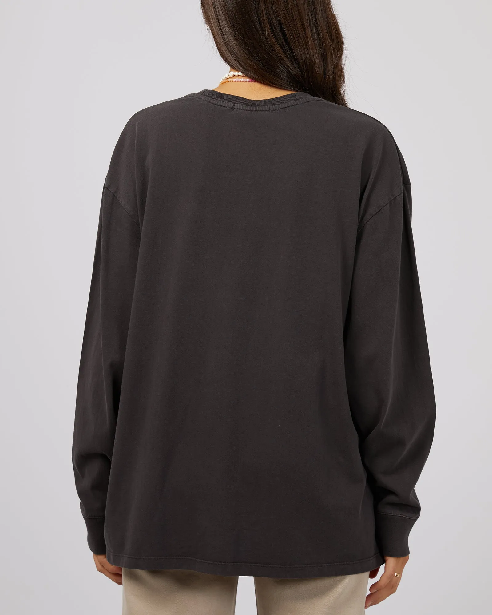 Birdie Long Sleeve Tee Washed Black