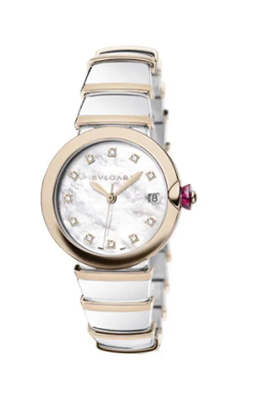 Bulgari LVCEA Ladies Steel and Gold Watch 102384