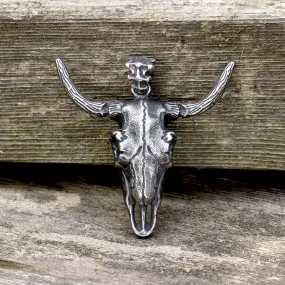 Bull Skull Head Stainless Steel Pendant