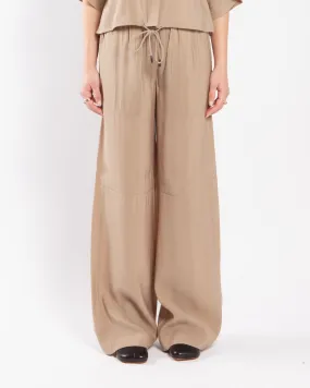 Calvin Klein Textured Wide Leg Pants Dune