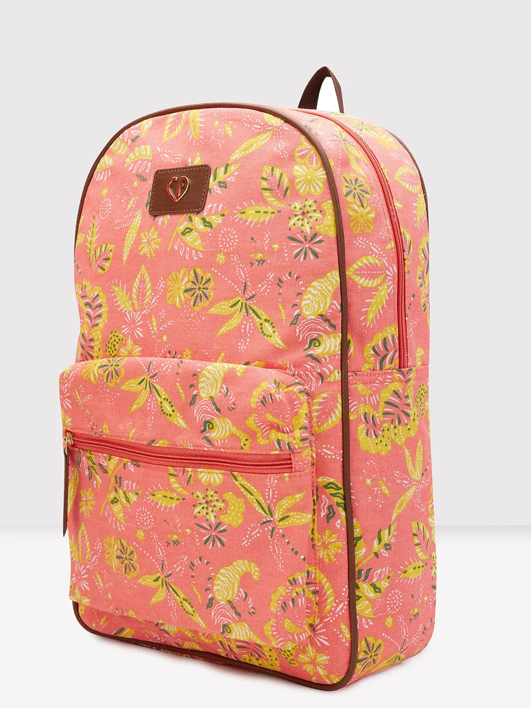 Caprese Hazel Laptop Backpack Large Coral