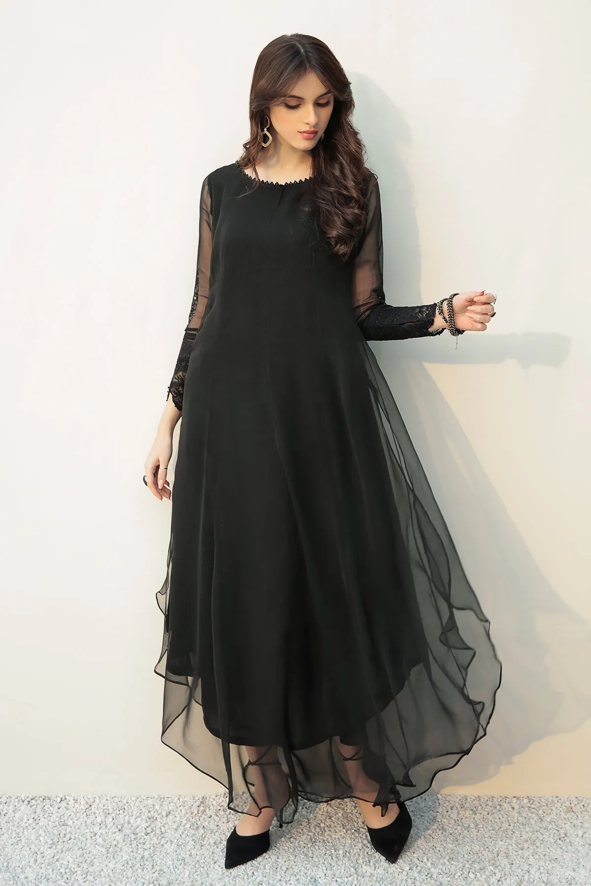 EMBROIDERED CHIFFON PR-558