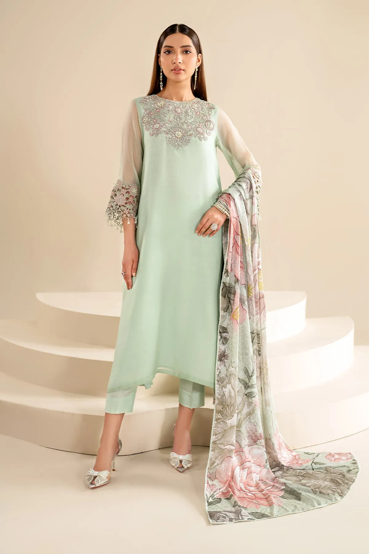 EMBROIDERED CHIFFON PR-920