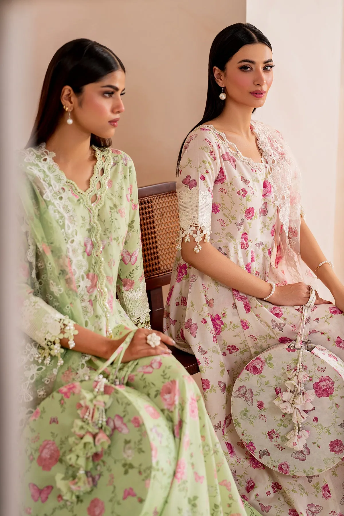 EMBROIDERED PRINTED LAWN UF-711