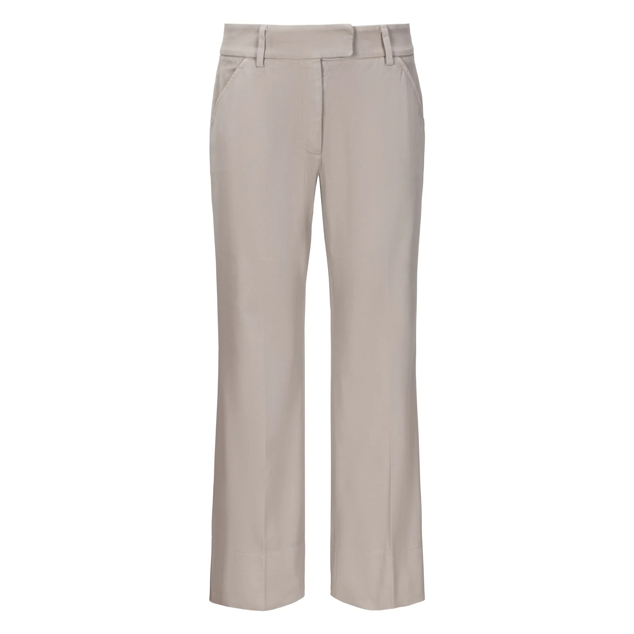 Giada Cotton Trouser - Taupe