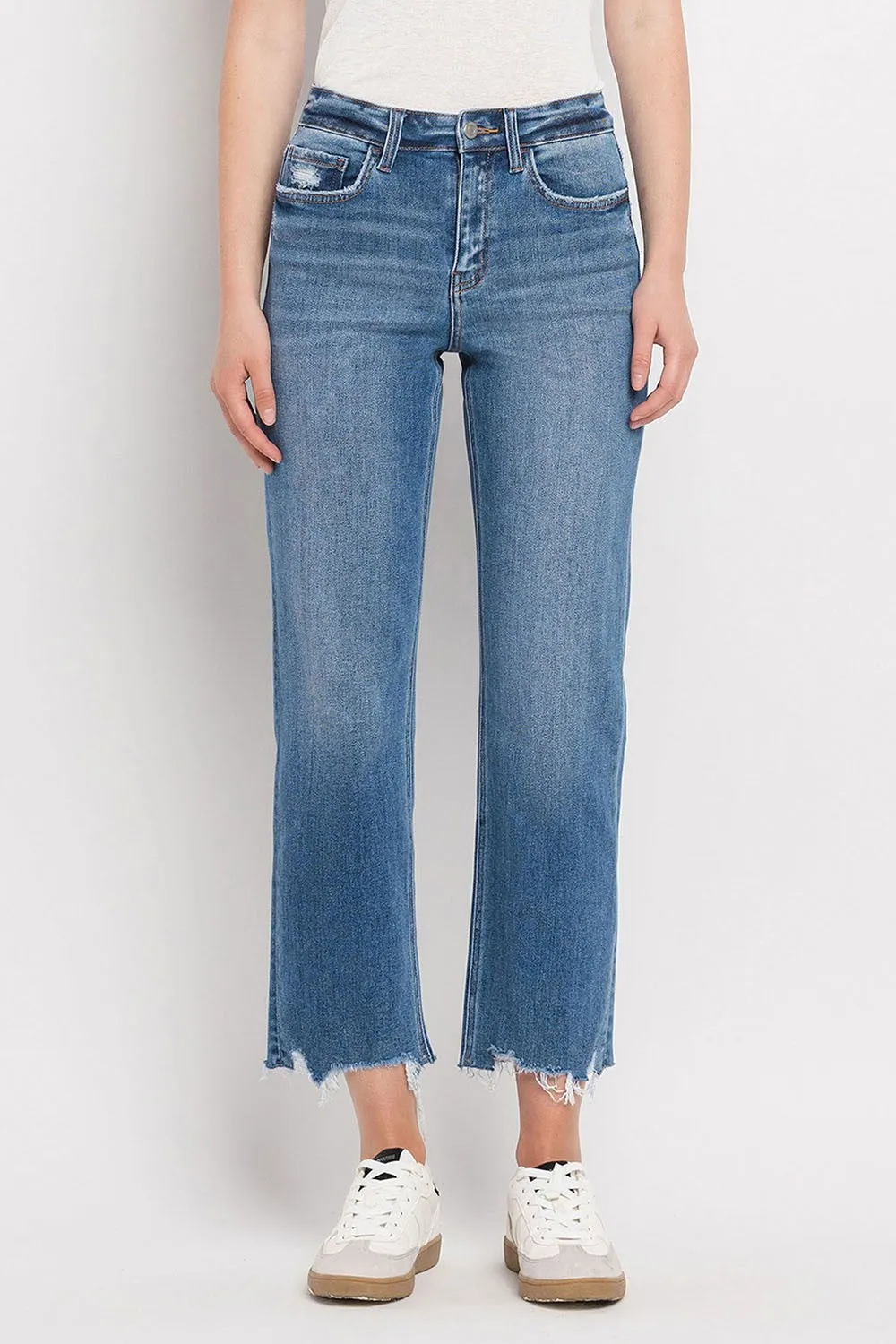 High Rise Regular Straight Jeans by Vervet