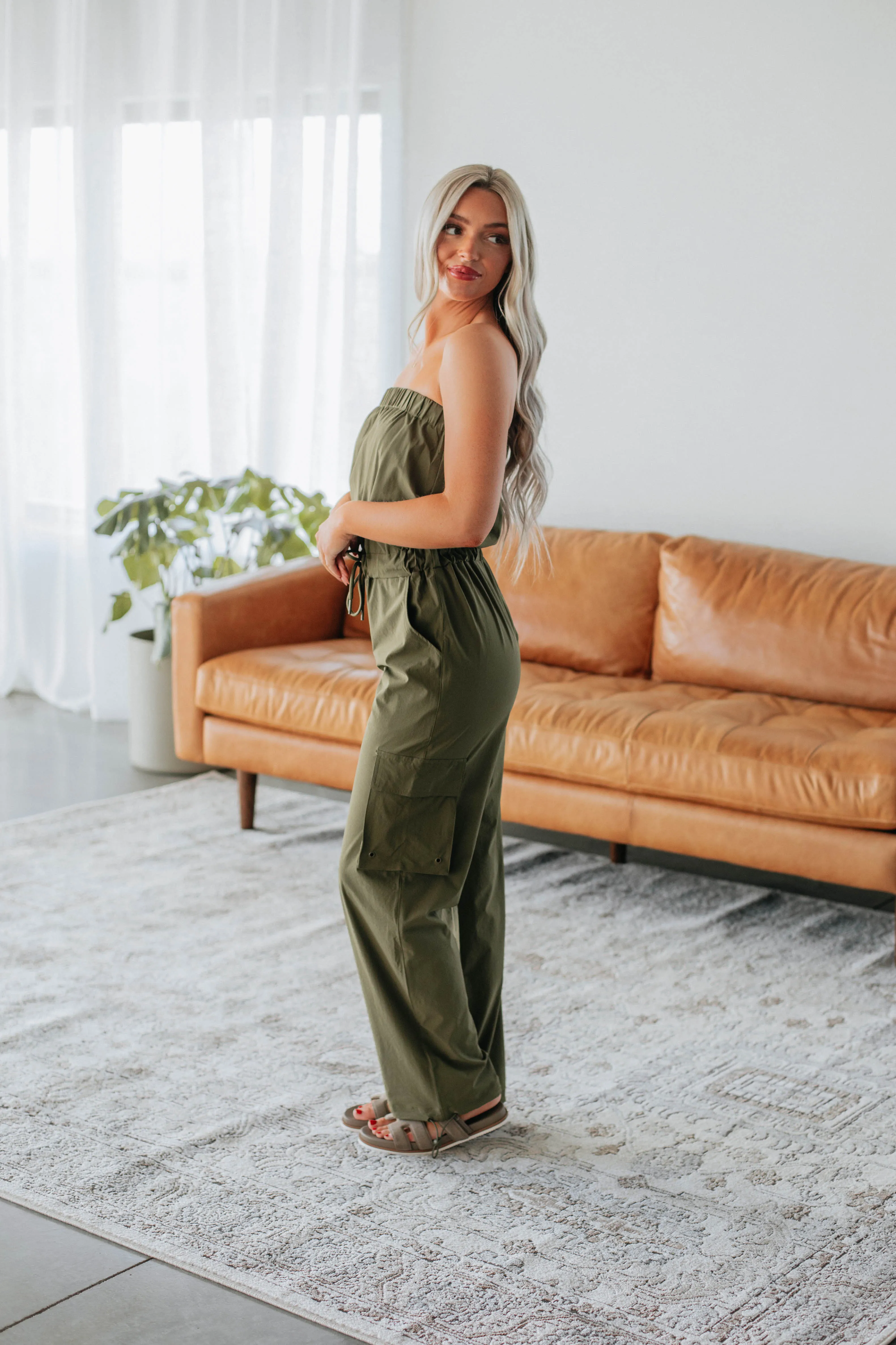 Kamari Active Jumpsuit - Dark Olive