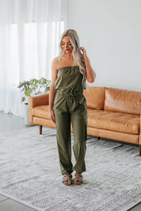 Kamari Active Jumpsuit - Dark Olive