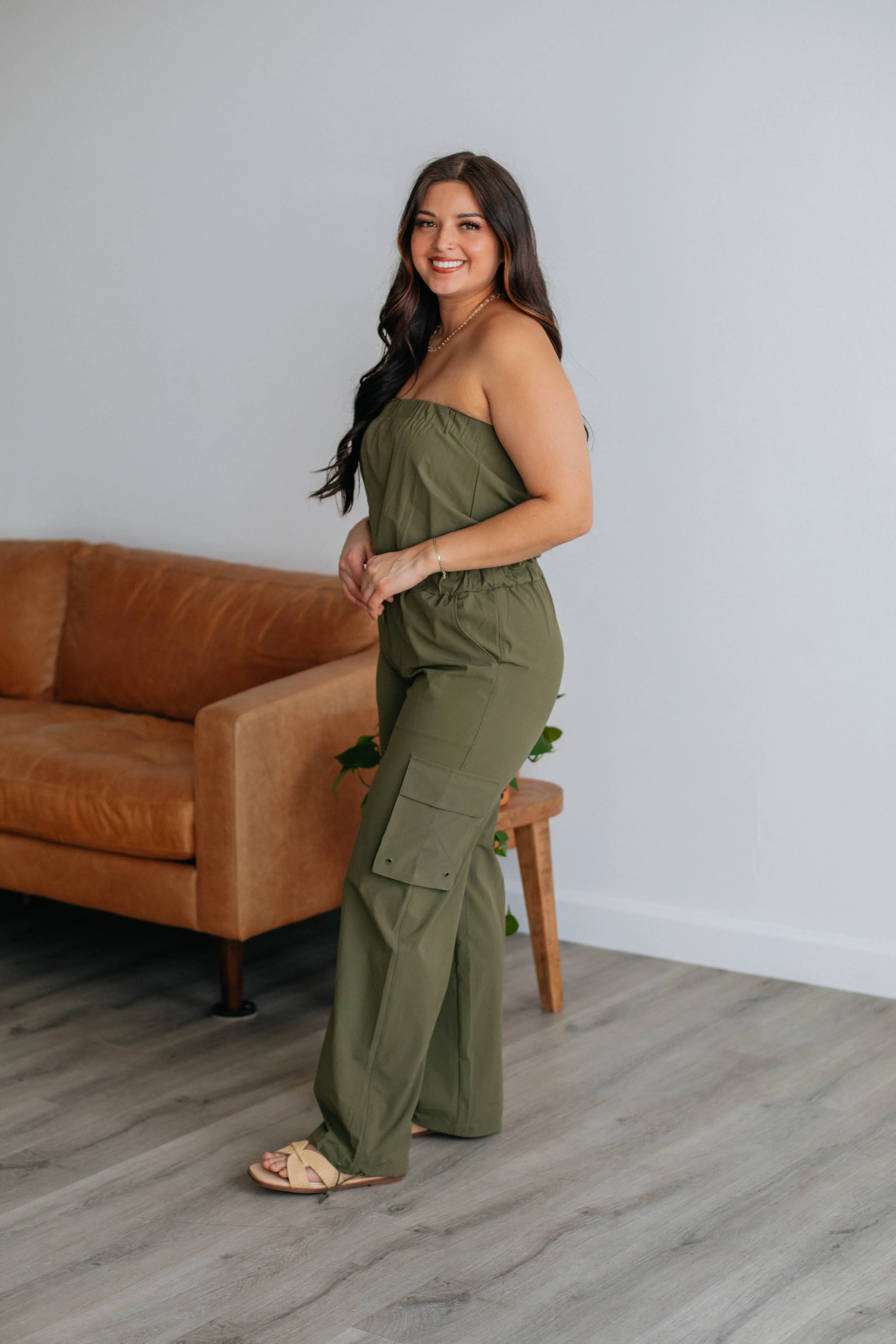 Kamari Active Jumpsuit - Dark Olive