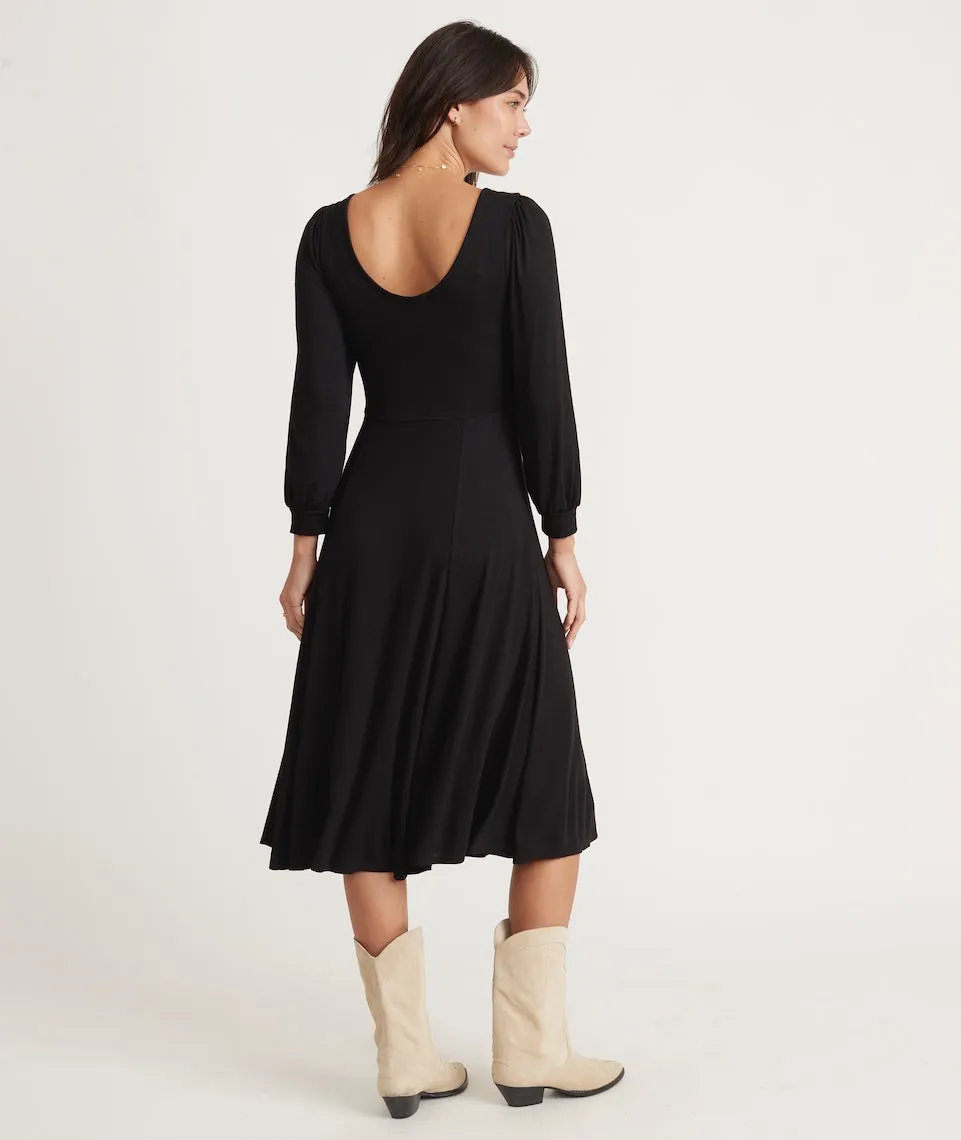 Lexi Long Sleeve Midi Fit and Flare