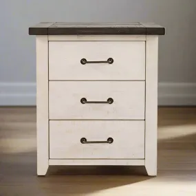 Loft Power Nightstand in Vintage White