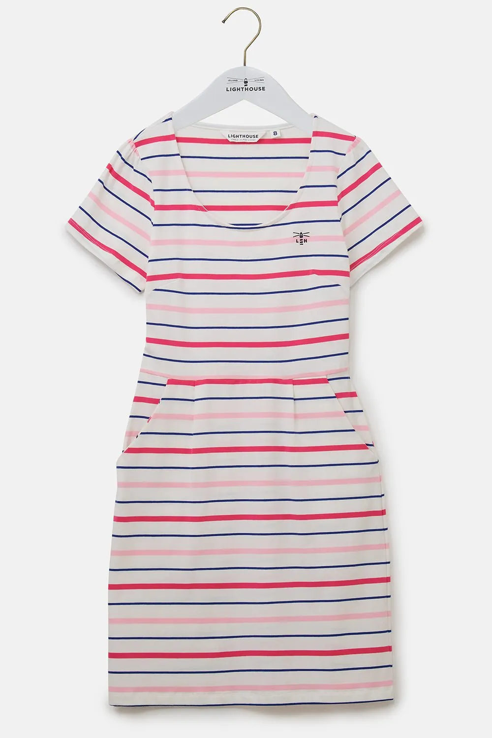 Lydia Dress - Pink Stripe