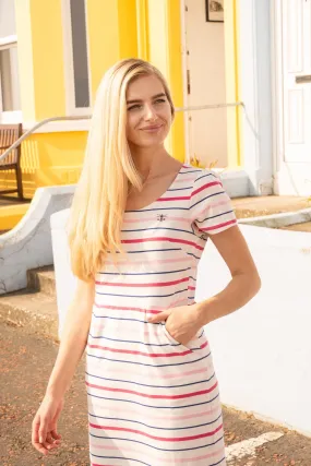 Lydia Dress - Pink Stripe