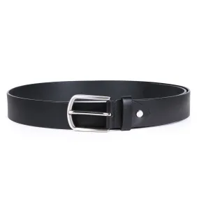 Men's Luxury Black Pure Leather Belt