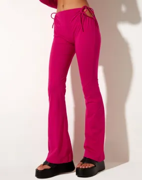 Mileri Flared Trouser in Lycra Fandango Pink