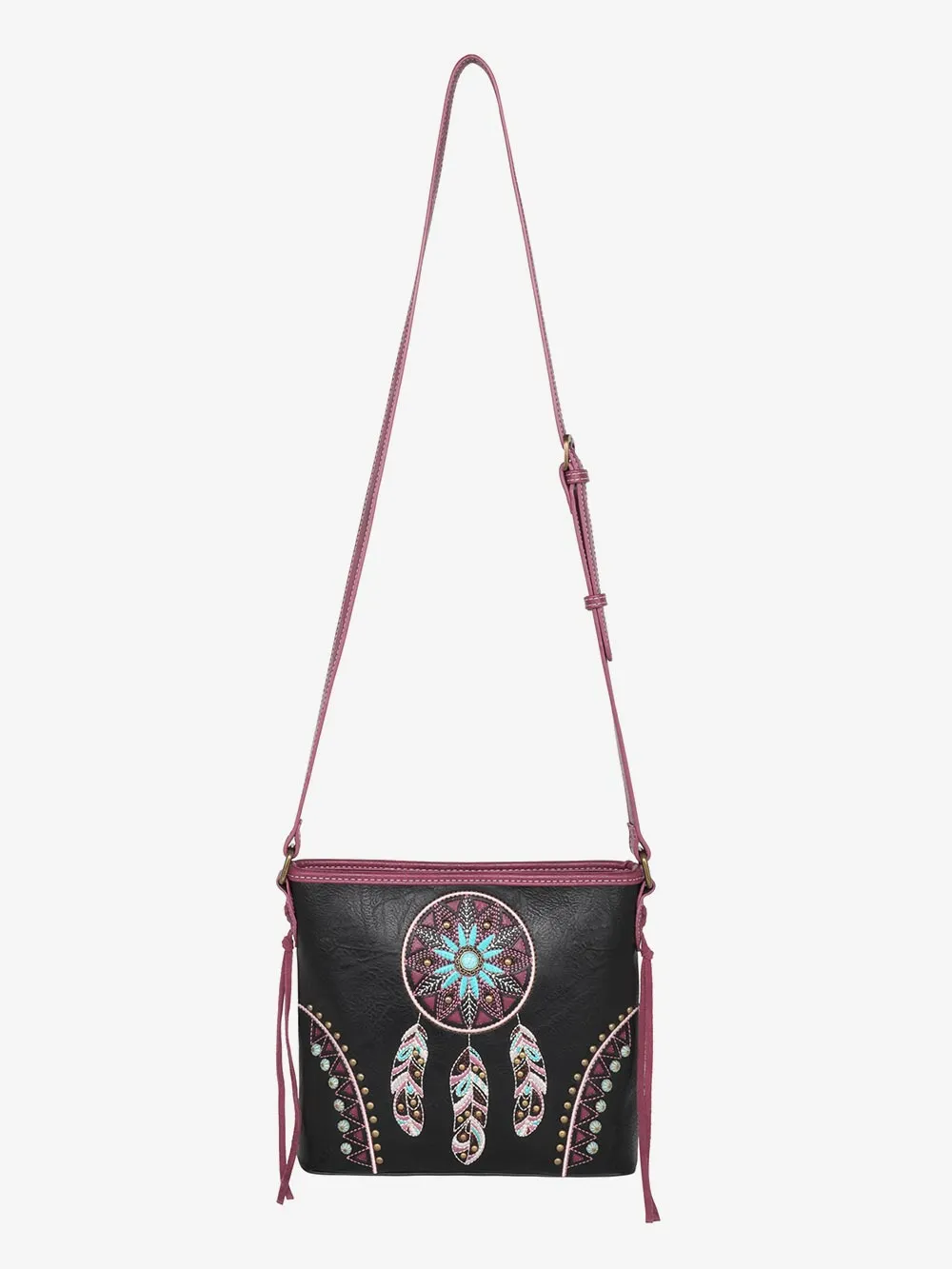 Montana West Cut-out Embroidered Floral Concealed Carry Crossbody