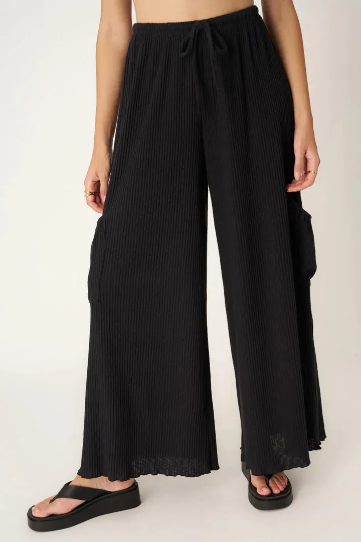 Never Better Textured Wide Leg Pant