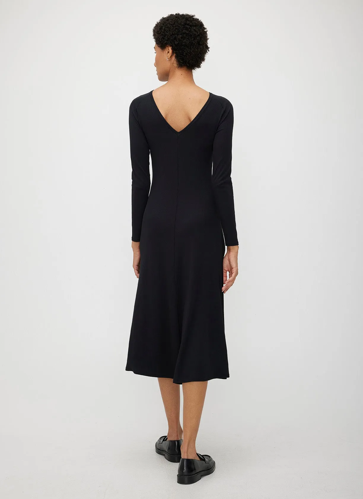 Poise High Neck V-Back Dress