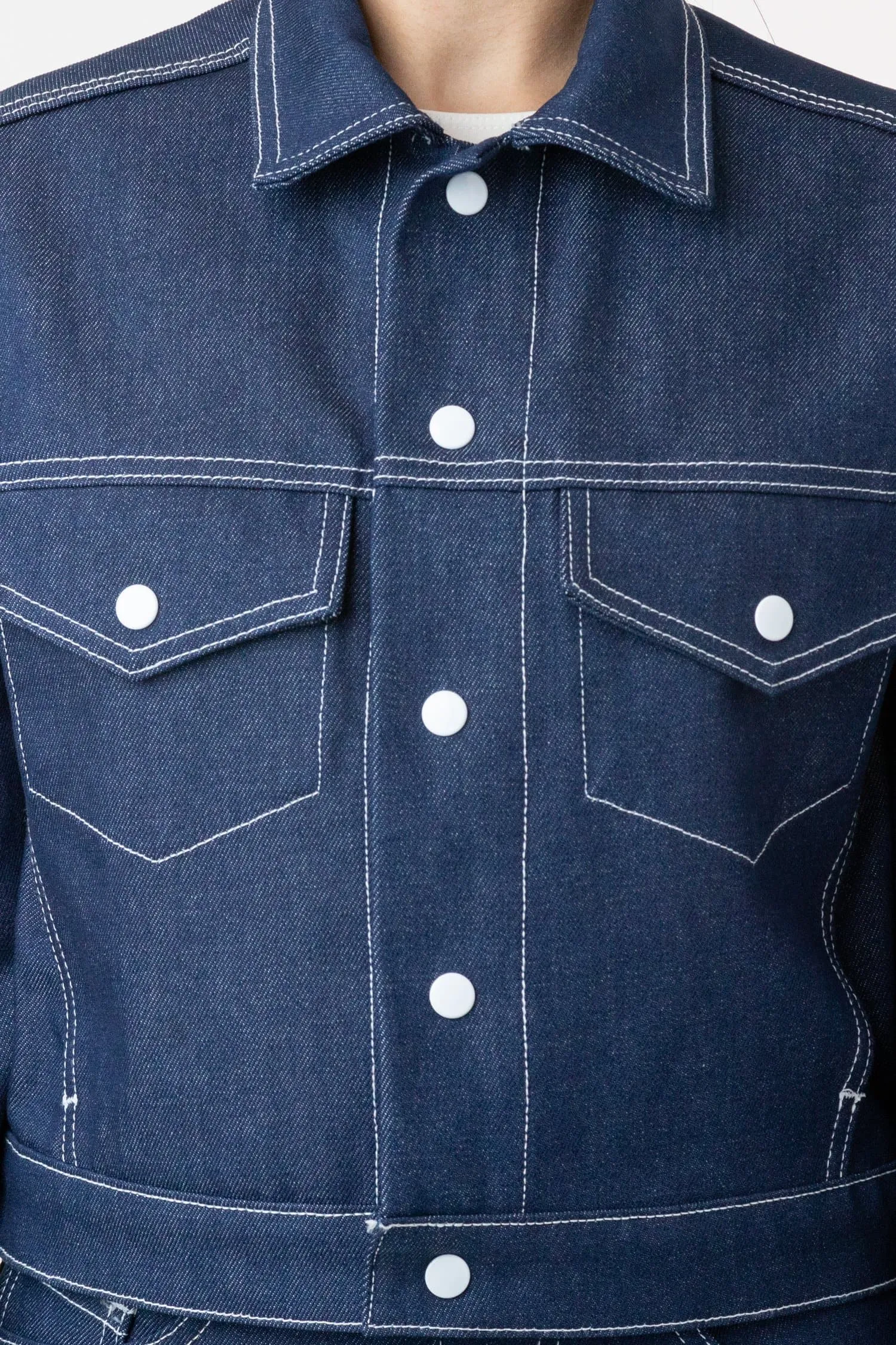 RDNW03 - Raw Indigo Cropped Denim Jacket