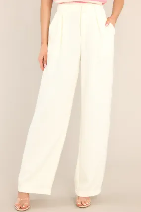 She's All That Ivory Wide Leg Pants