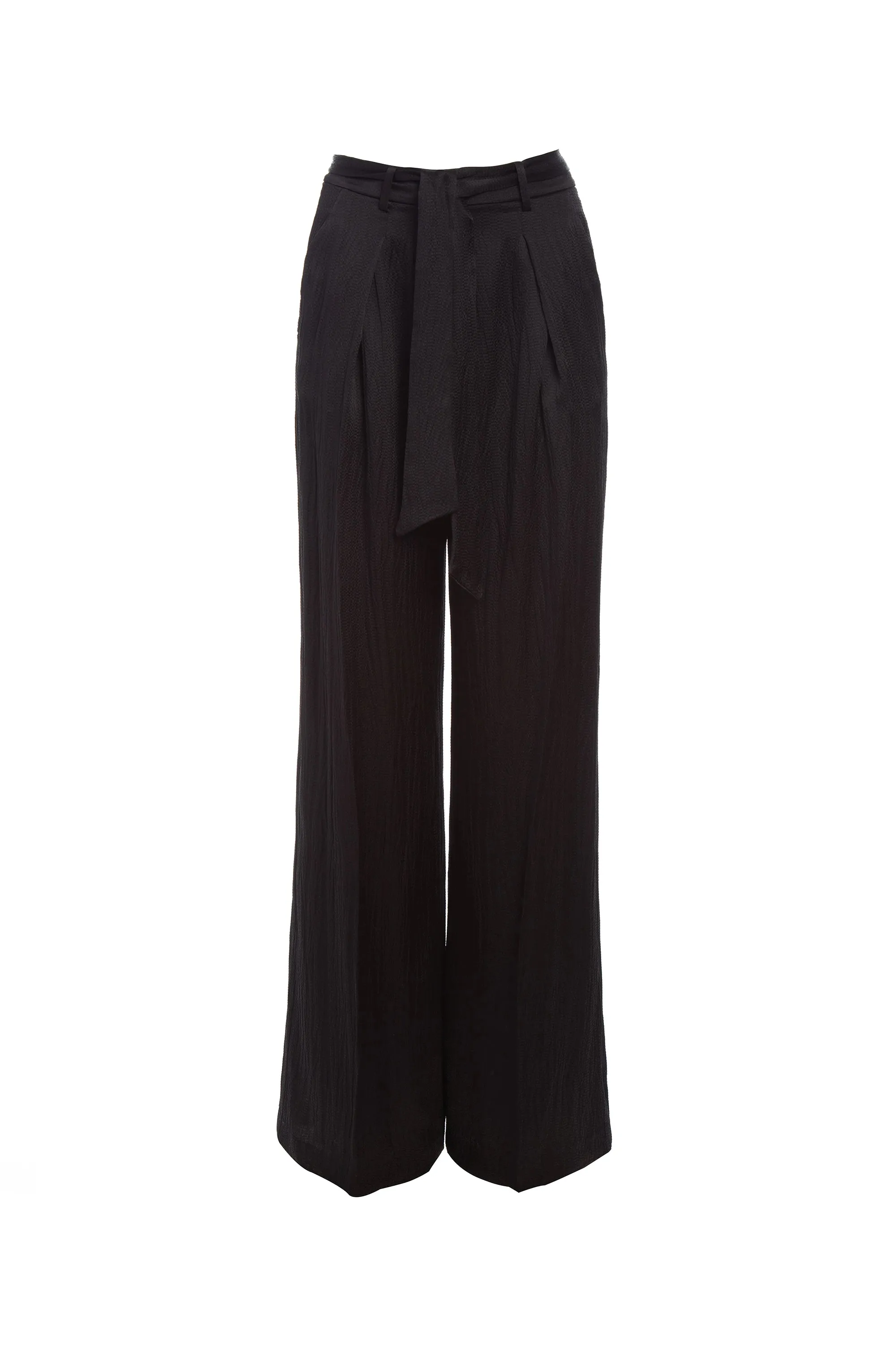 Thomazia Pant in Black Silk